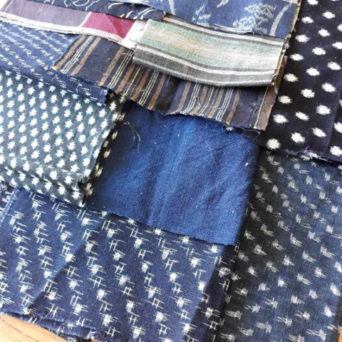 Random selection Aizome offcuts 100g