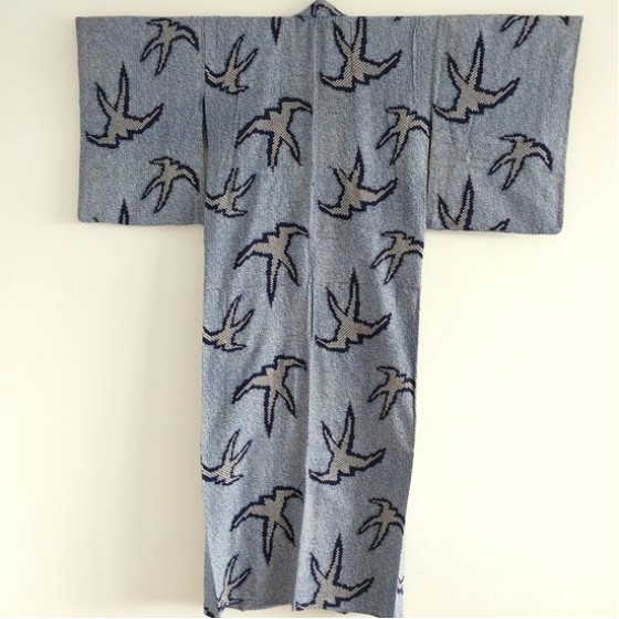 Yukata Shibori Tsubame