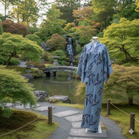 Yukata Shibori Tsubame