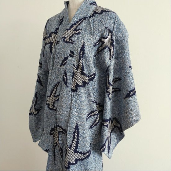 Yukata Shibori Tsubame