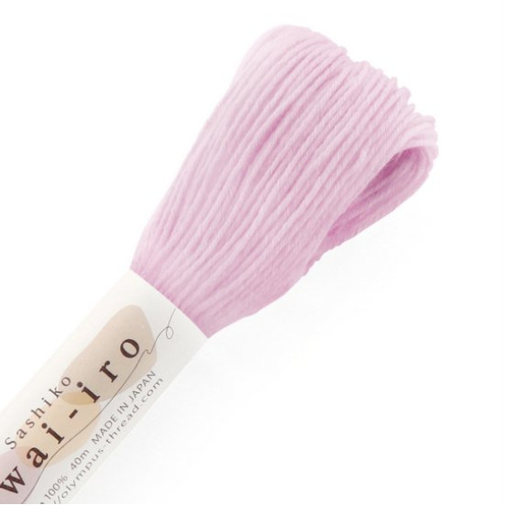 Sashiko Thread Awai-iro Lilac 40m