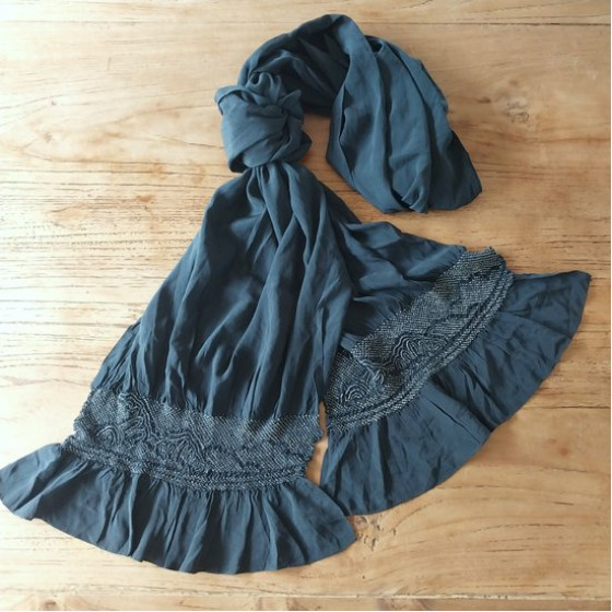 Men's Heko obi  Shibori