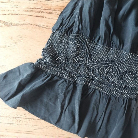 Men's Heko obi  Shibori
