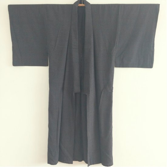 Men's Kimono Aizome Tsumugi