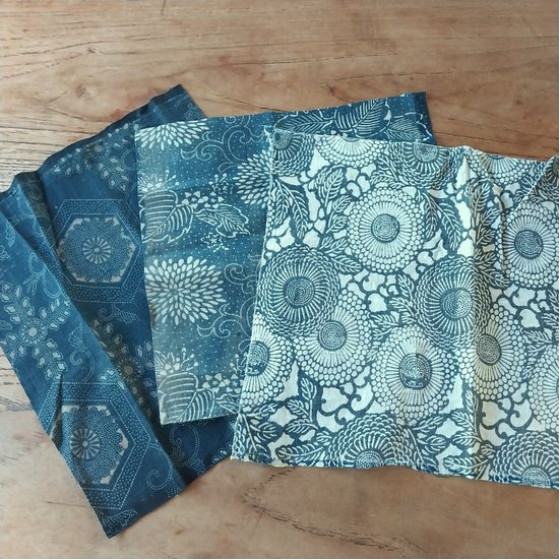 Aizome Katazome Pack  3pcs