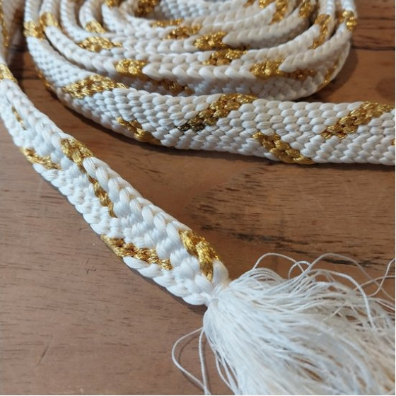 Obijime White Gold