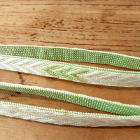 Obijime White Lime Green