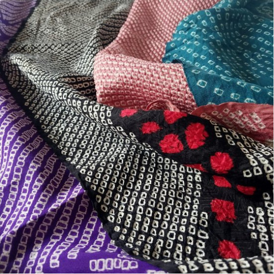Vintage Kimono Fabric Shibori Pack