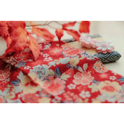 Chirimen the Japanese crepe texture silk