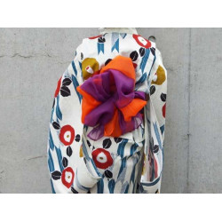 How to make a handmade Japanese obi belt.