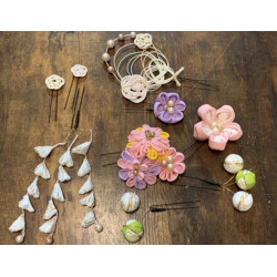 Traditional Japanese craft Tsumami Zaiku